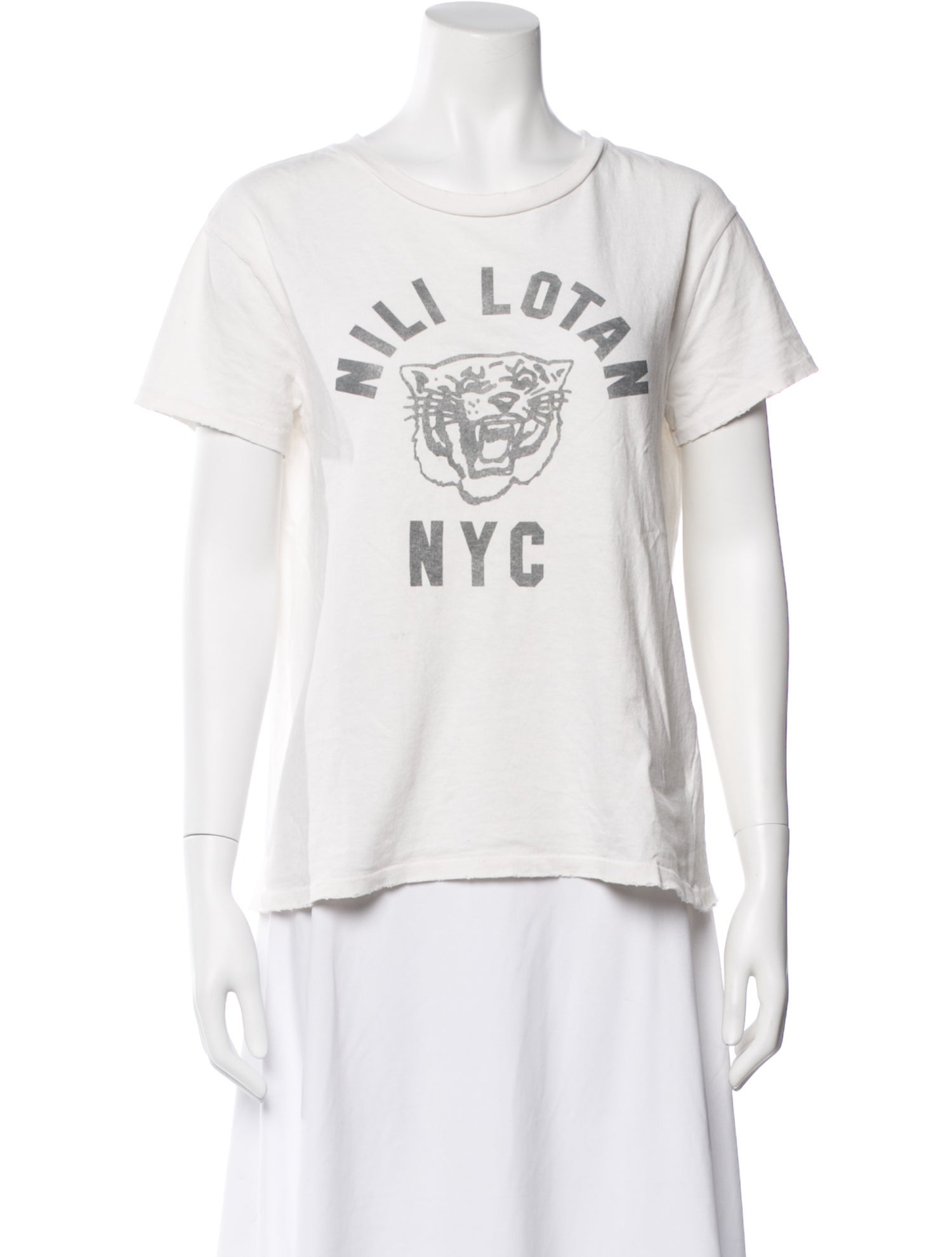 Nili Lotan Graphic Print Crew Neck T-Shirt