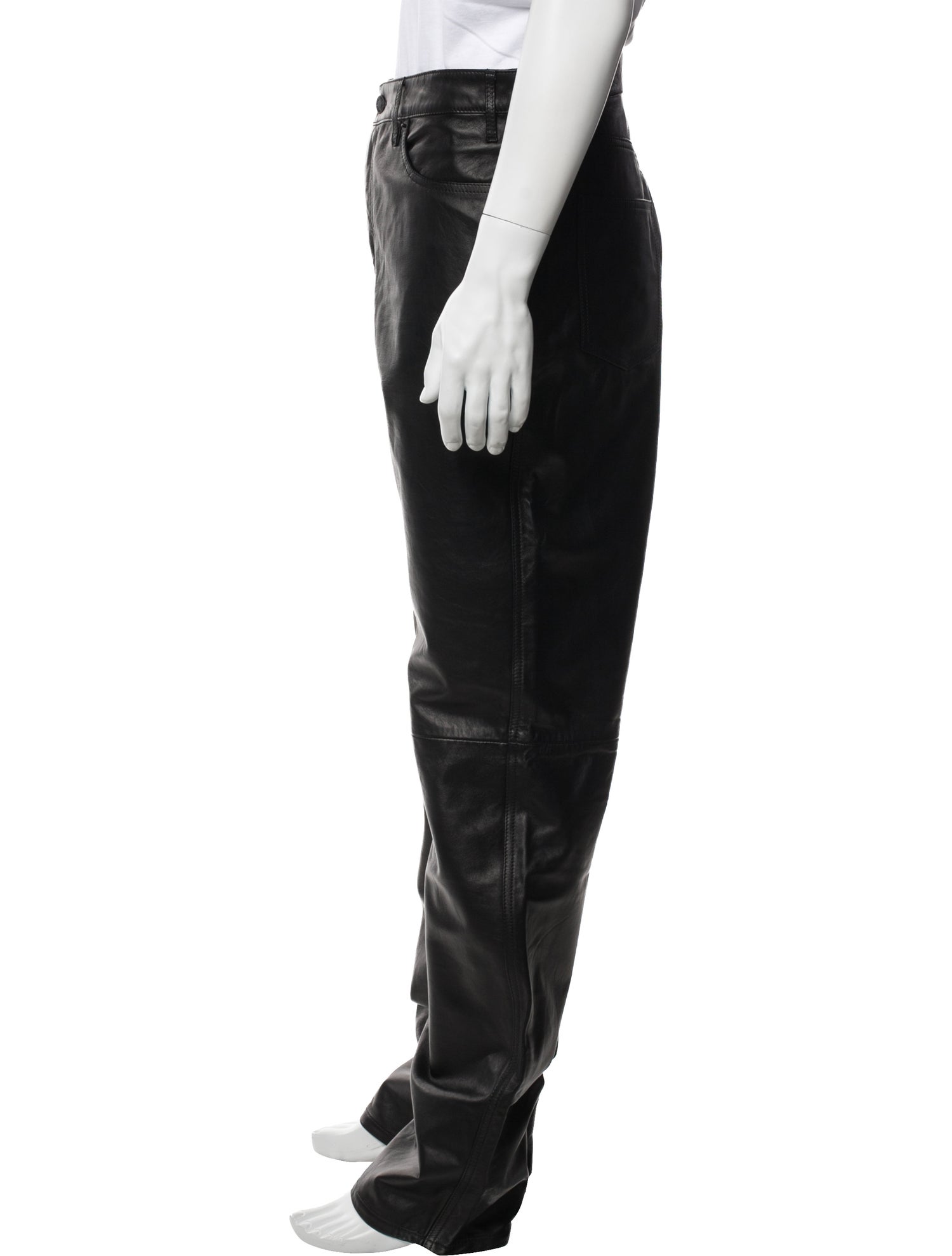 Nili Lotan Lamb Leather Moto Pants