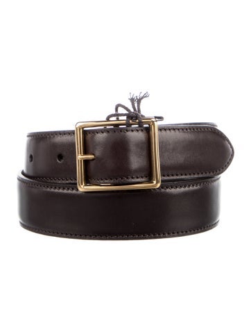 Pre-owned Nili Lotan Leather Belt In Brown