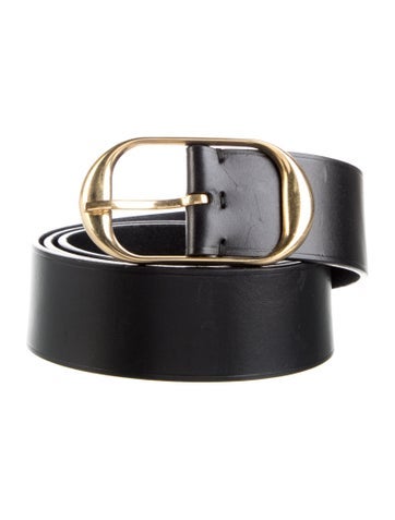 Pre-owned Nili Lotan Leather Belt In Black