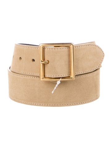Pre-owned Nili Lotan Suede Belt In Brown