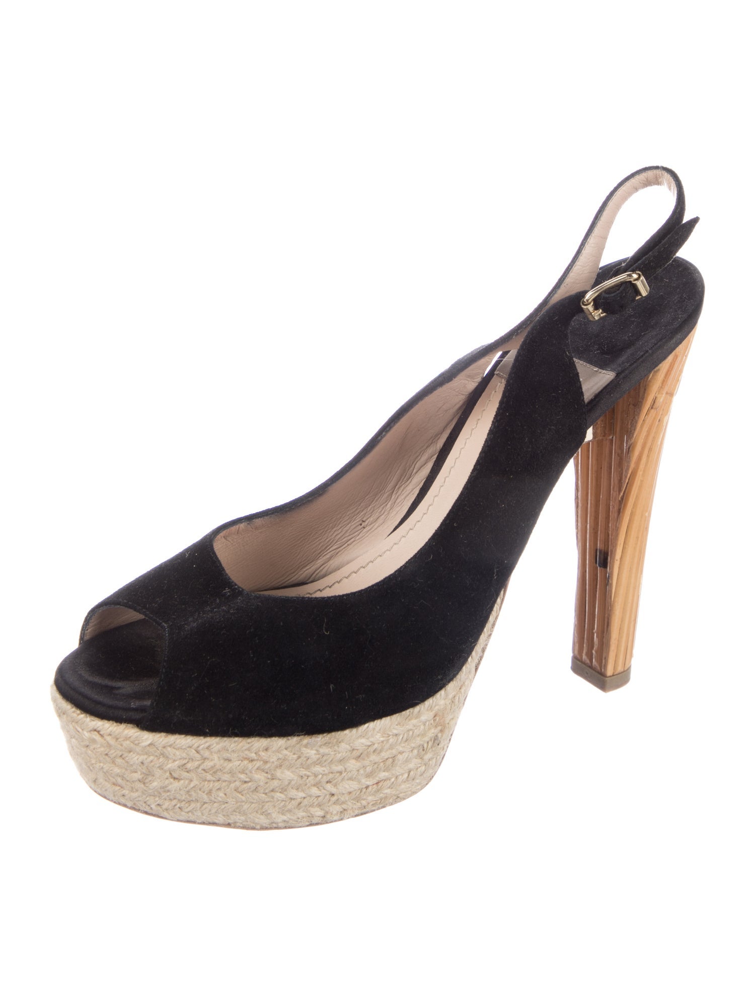 Nili Lotan Suede Slingback Pumps