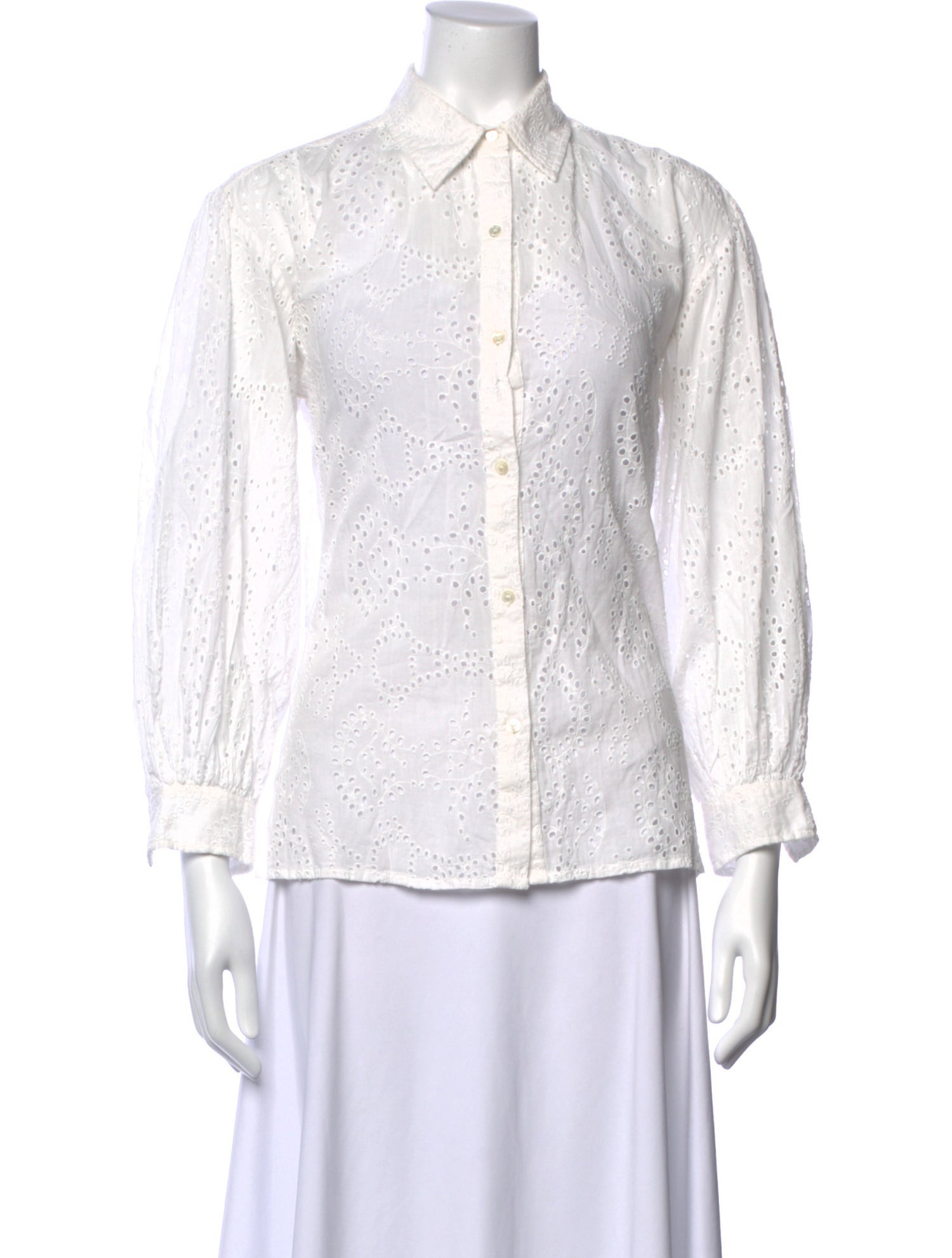 Nili Lotan Long Sleeve Button-Up Top