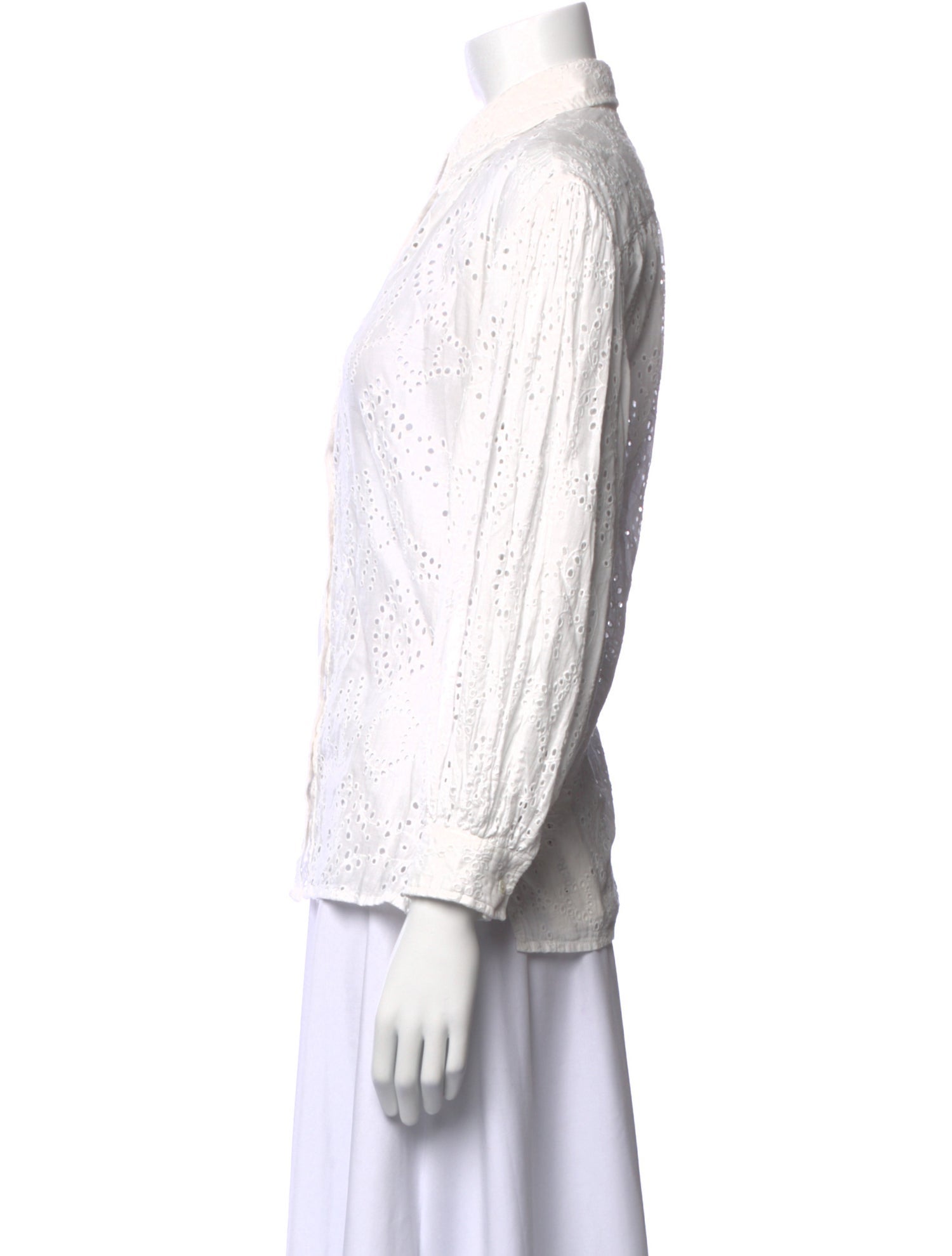 Nili Lotan Long Sleeve Button-Up Top
