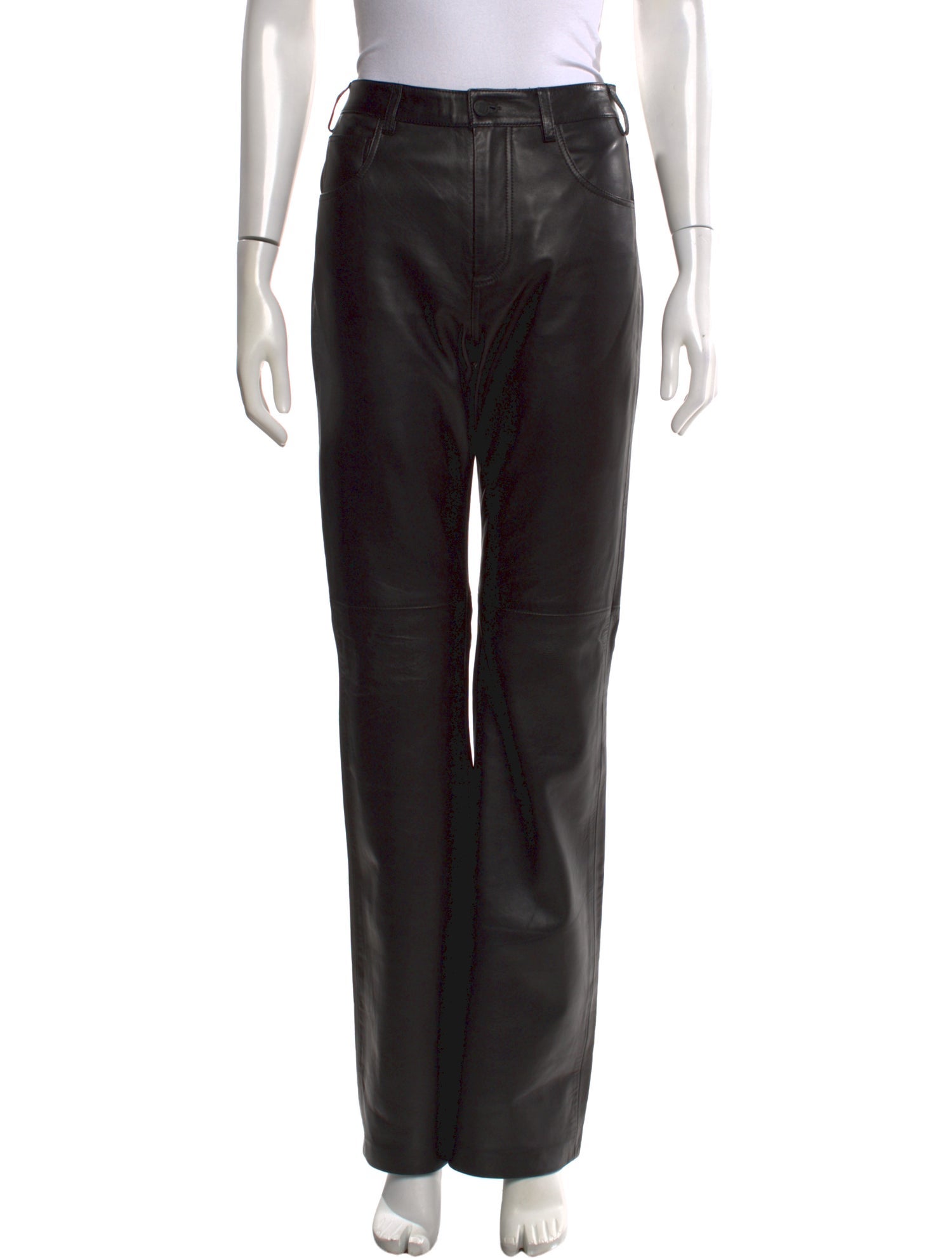 Nili Lotan Lamb Leather Wide Leg Pants w/ Tags