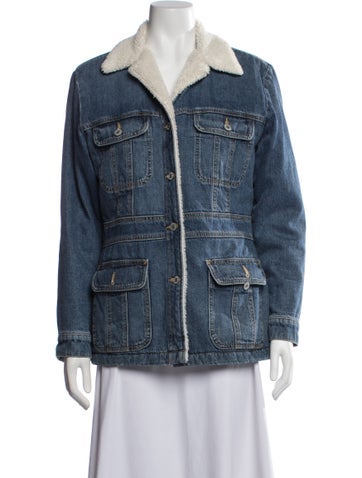 Pre-owned Nili Lotan Denim Jacket In Blue