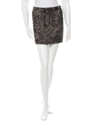 Nili Lotan Silk Sequined Skirt w/ Tags