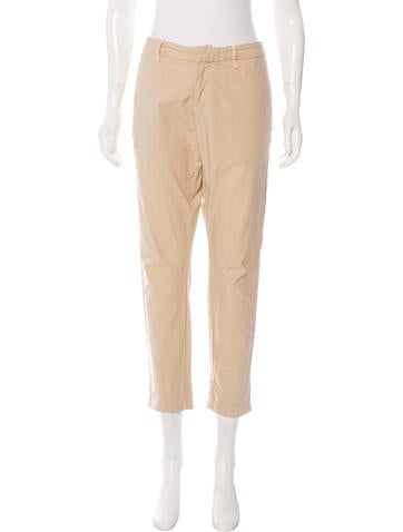 Nili Lotan Straight-Leg Cropped Pant