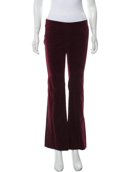 Nili Lotan Flared Pants Red