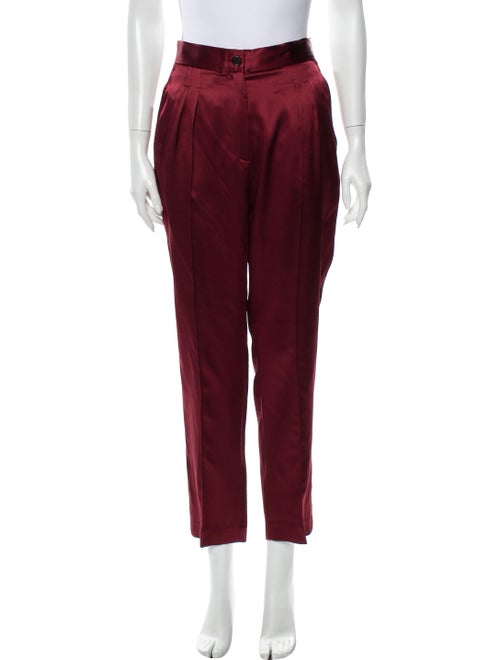 Nili Lotan Silk Straight Leg Pants