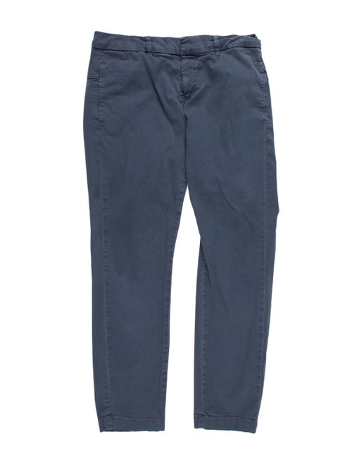 Nili Lotan High-Rise Straight Leg Jeans Blue