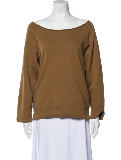 Nili Lotan Scoop Neck Sweater Brown