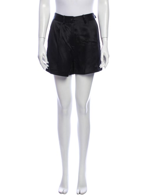 Nili Lotan Silk Mini Shorts Black