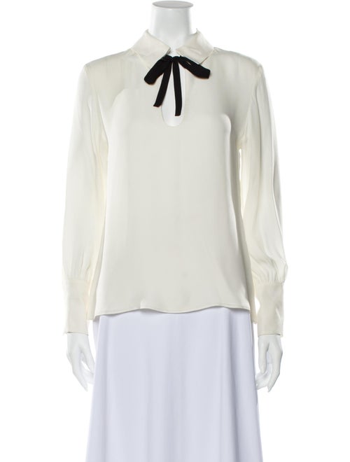 Nili Lotan Silk Long Sleeve Blouse