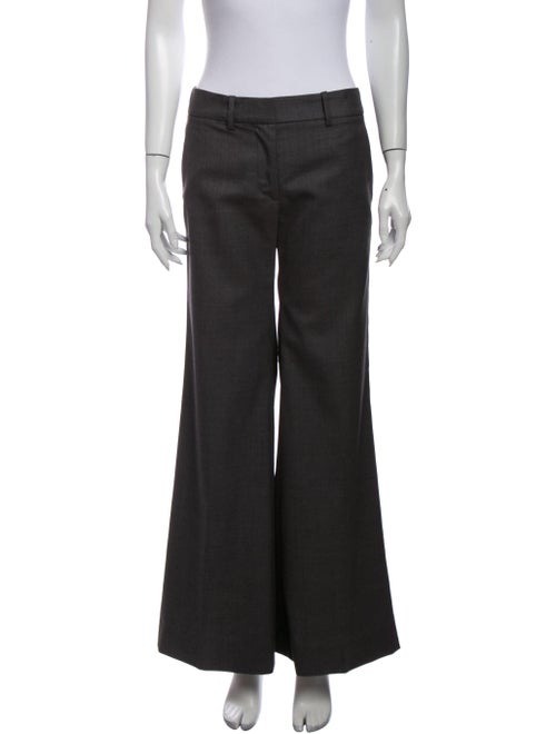 Nili Lotan Virgin Wool Wide Leg Pants Wool