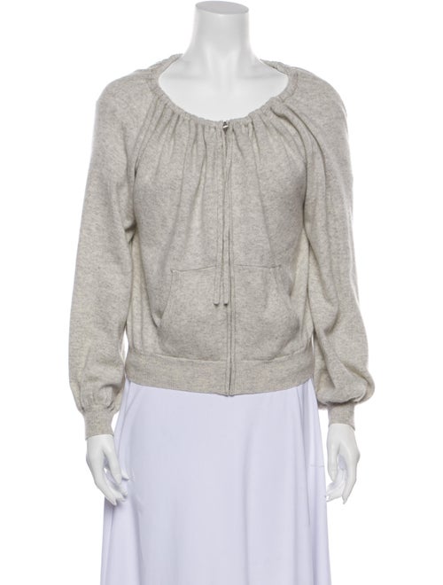 Nili Lotan Cashmere Scoop Neck Sweater Grey