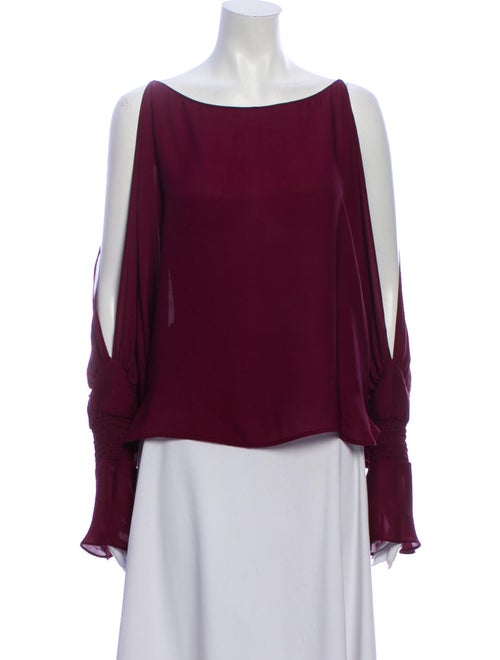 Nili Lotan Silk Scoop Neck Blouse