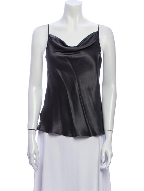 Nili Lotan Cowl Neck Sleeveless Top Green
