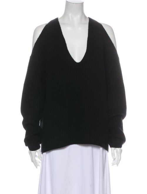 Nili Lotan Cashmere V-Neck Sweater Black