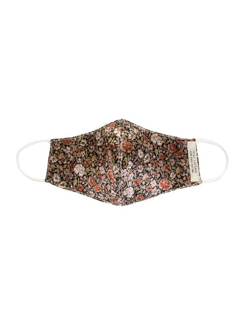 Floral Silk Charmeuse Mask