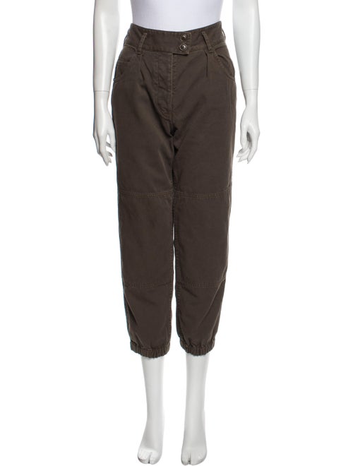 Nili Lotan Straight Leg Pants Brown