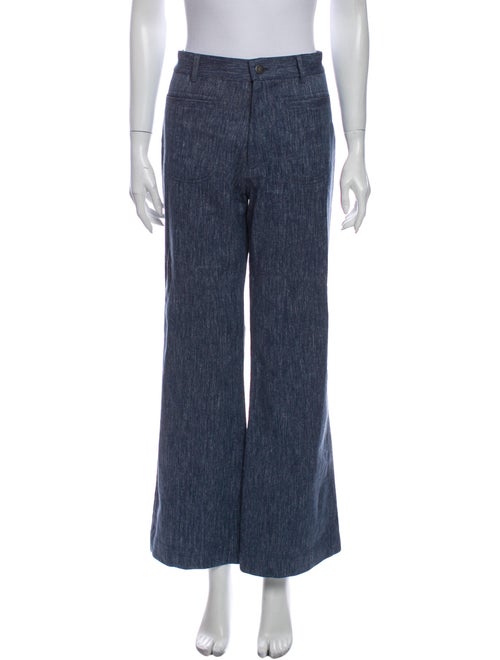 Nili Lotan Wide Leg Pants Blue