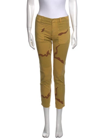 Nili Lotan Pants Printed Skinny Leg US 00 | XXS