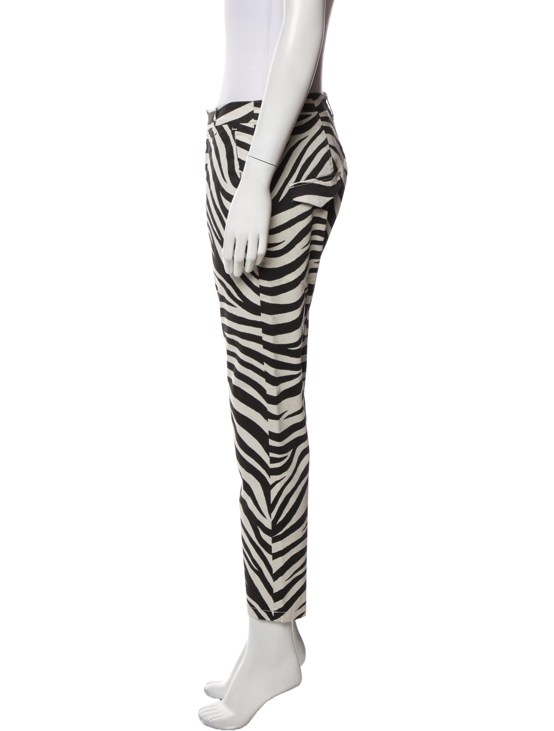 Nili Lotan Striped Straight Leg Pants