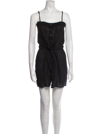 Nili Lotan Square Neckline Mini Dress