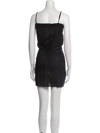 Nili Lotan Square Neckline Mini Dress