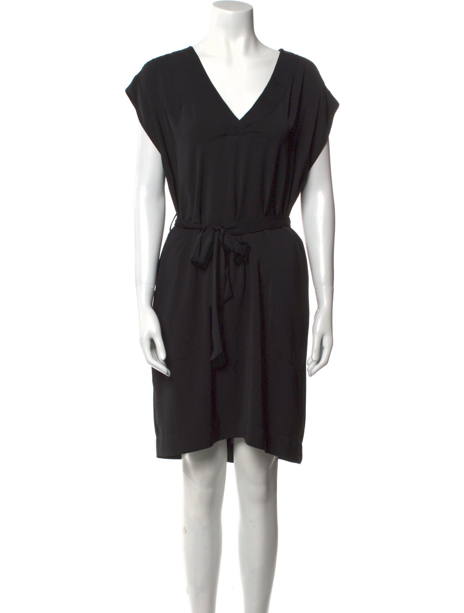 Nili Lotan V-Neck Knee-Length Dress