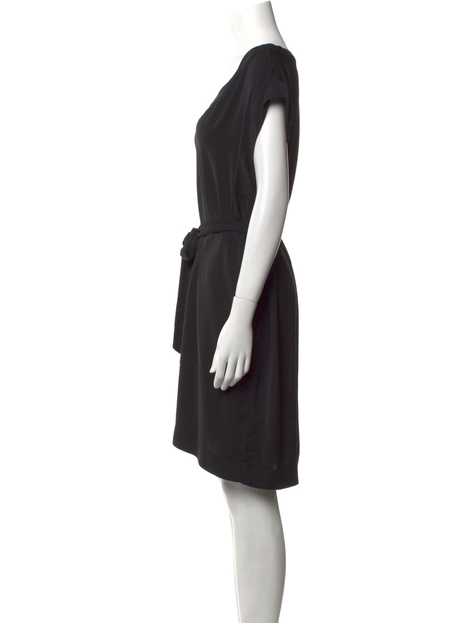 Nili Lotan V-Neck Knee-Length Dress
