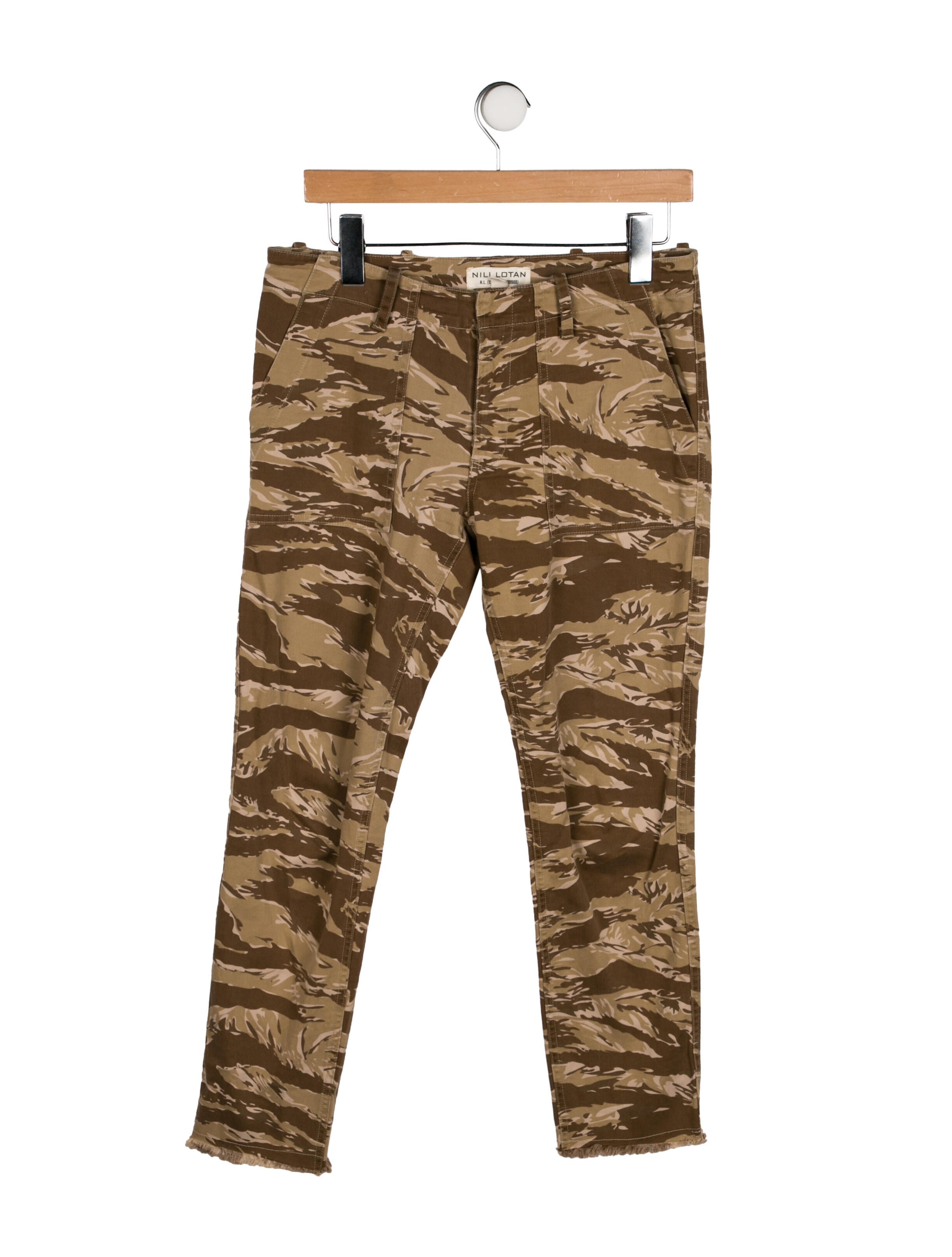 Nili Lotan Printed Skinny Leg Pants