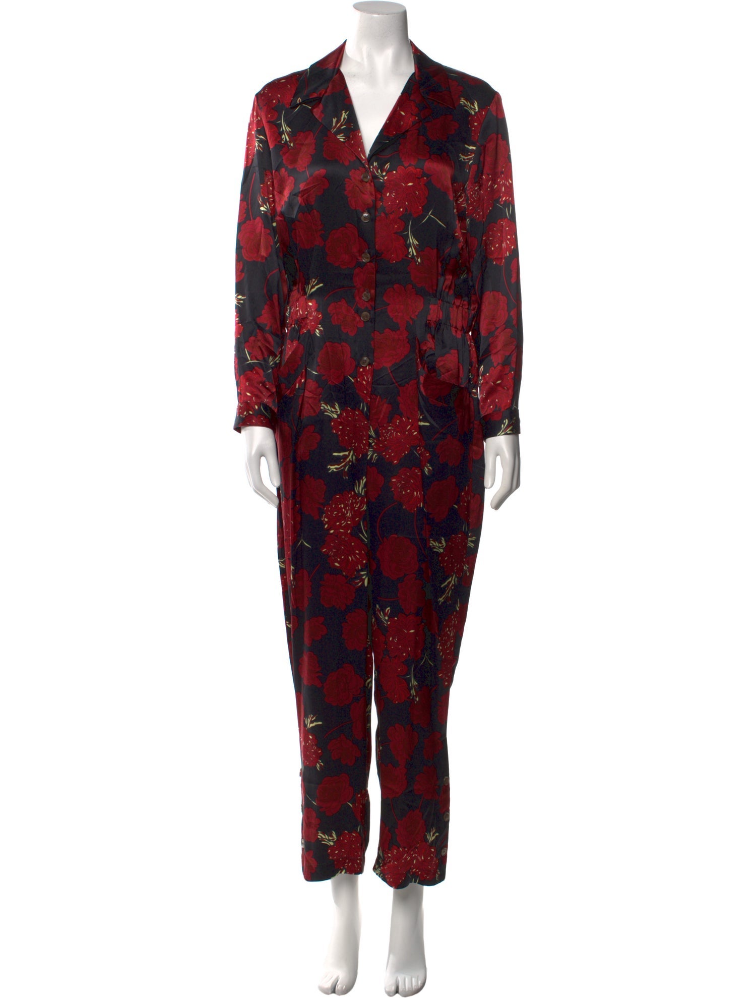 No.6 Silk Floral Print Jumpsuit