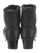 No.6 Leather Fur Trim Rain Boots