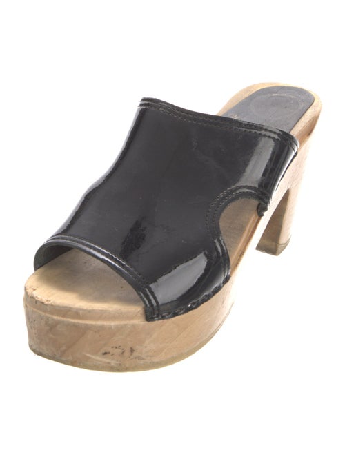 No.6 Patent Leather Slides