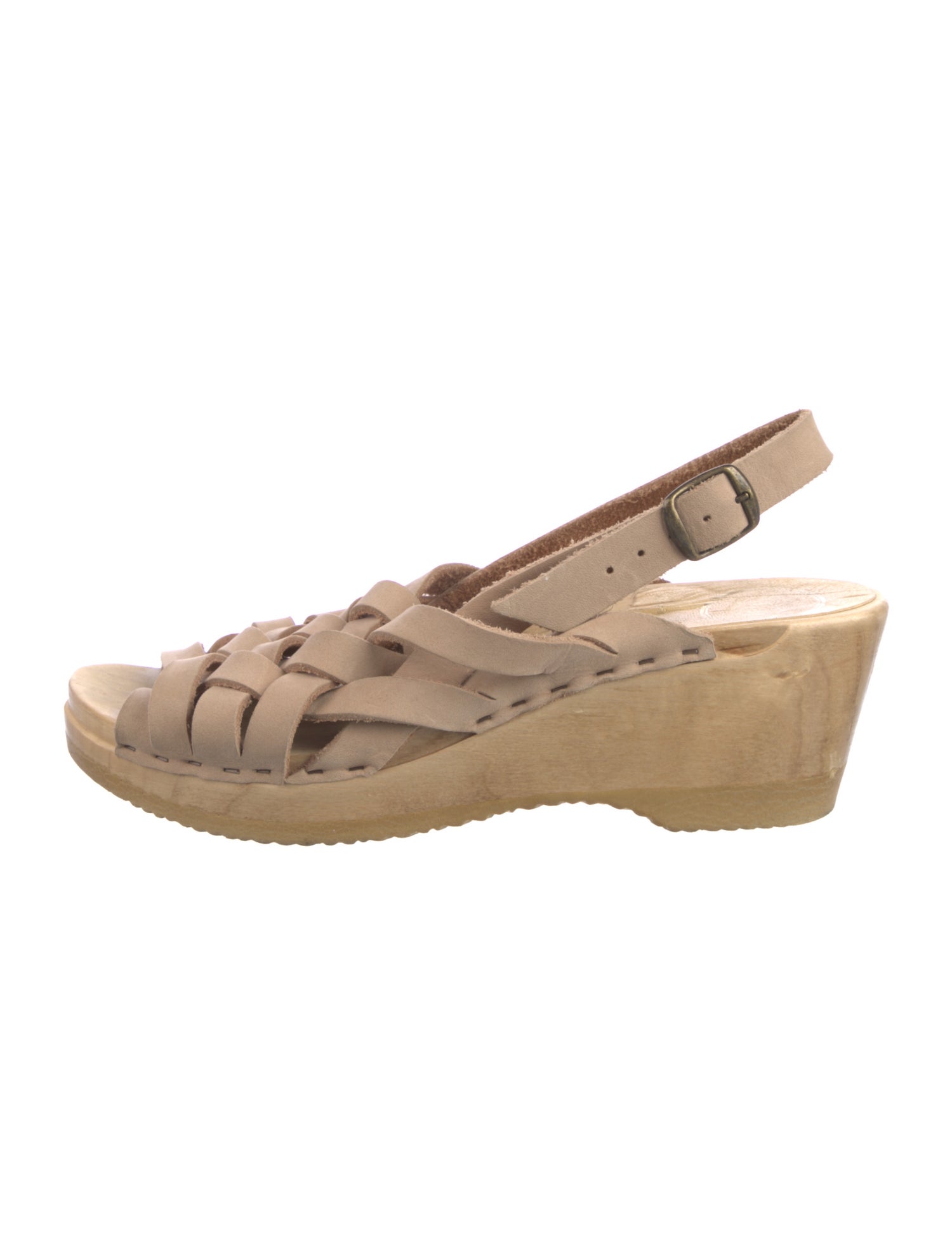 No.6 Suede Braided Accents Slingback Sandals