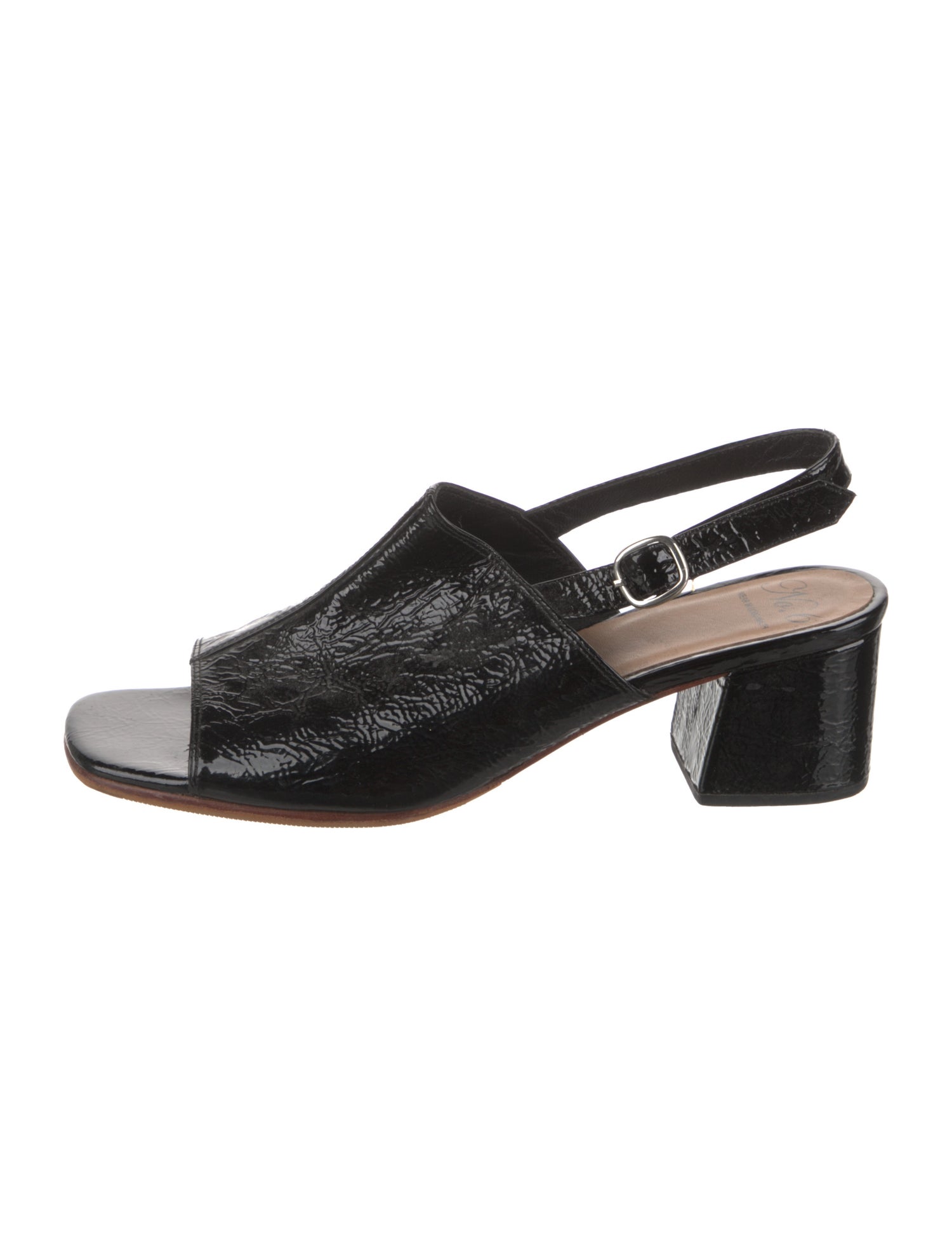 No.6 Patent Leather Slingback Sandals