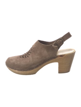 No.6 Suede Slingback Pumps