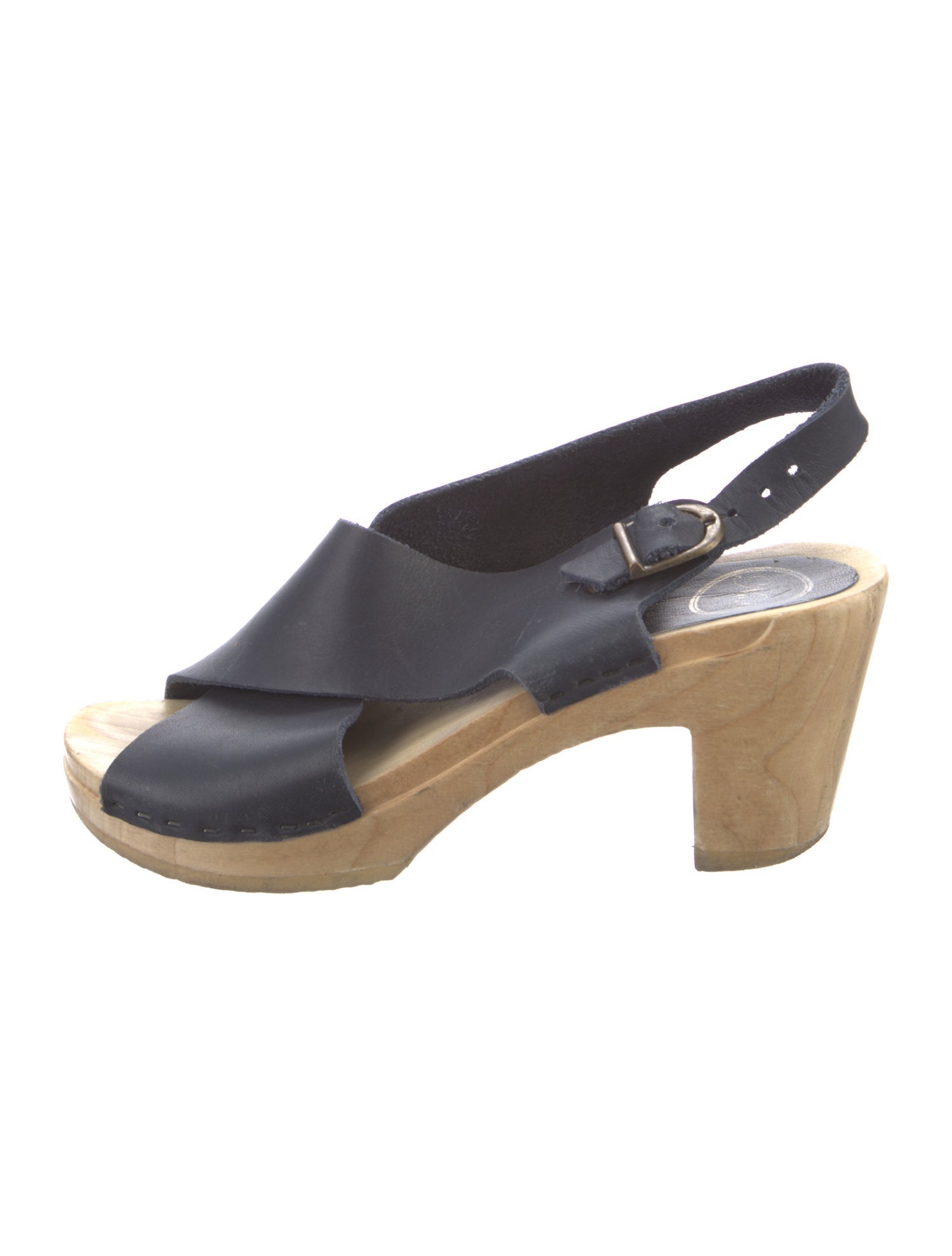 No.6 Leather Slingback Sandals