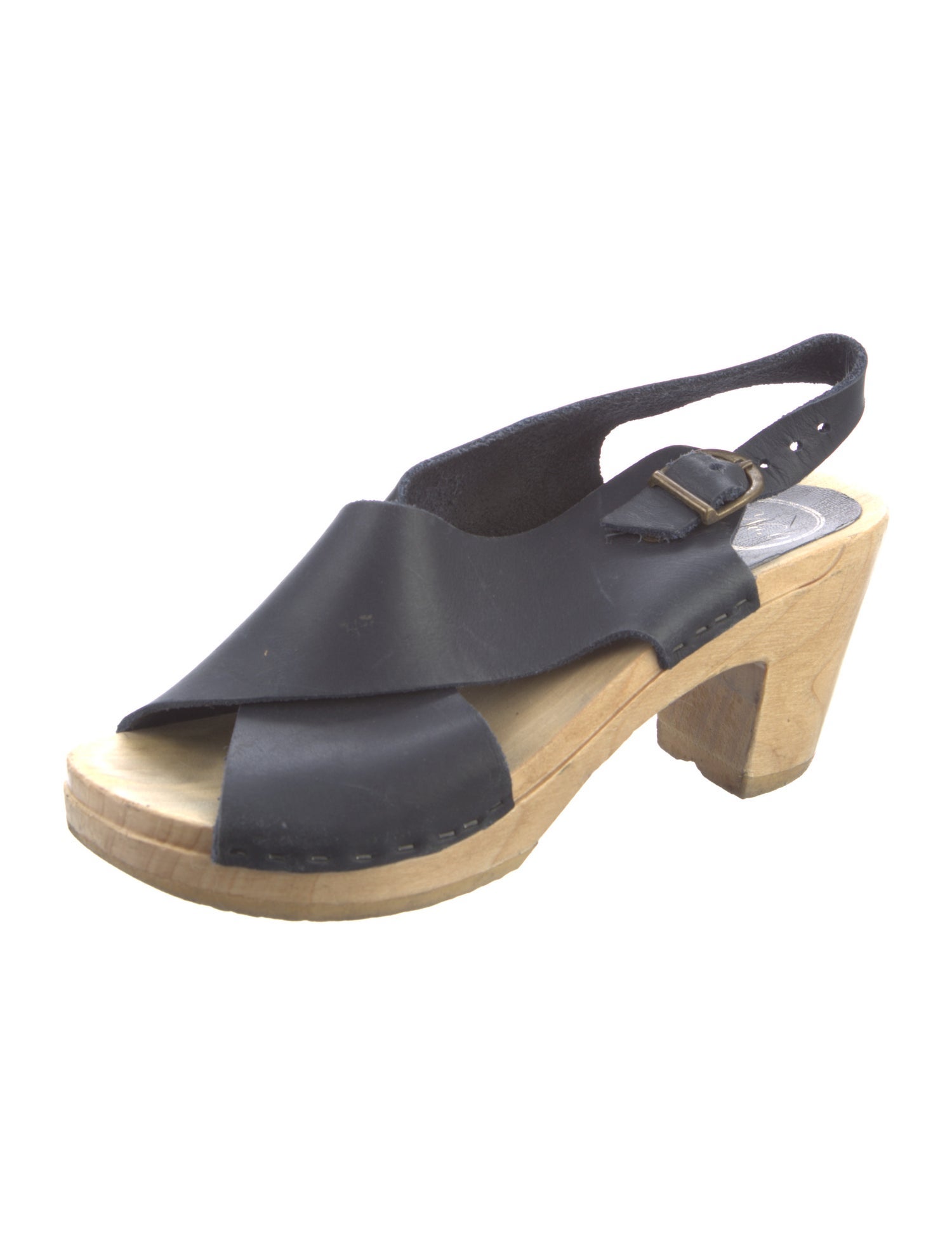 No.6 Leather Slingback Sandals