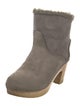 No.6 Suede Fur Trim Boots