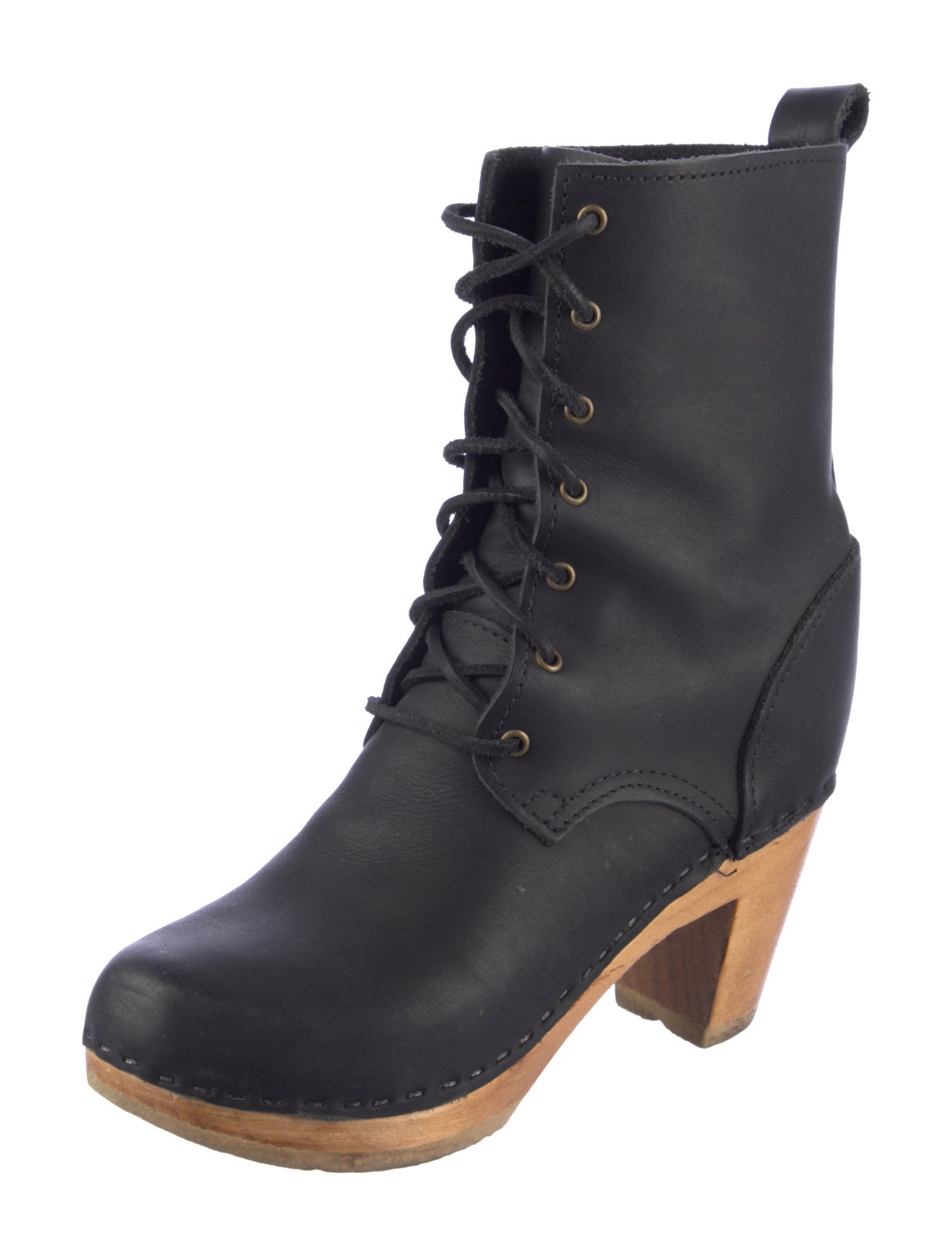 No.6 Leather Lace-Up Boots