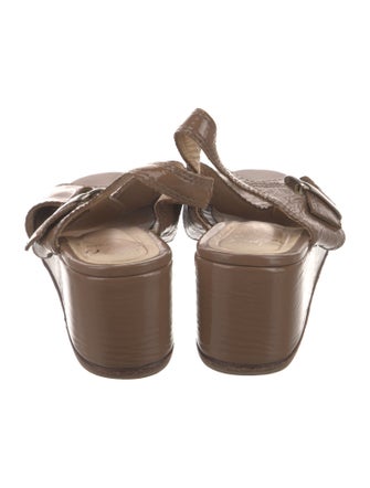 No.6 Patent Leather Slingback Sandals