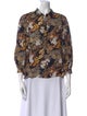 No.6 Printed Three-Quarter Sleeve Blouse