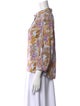 No.6 Printed Three-Quarter Sleeve Blouse