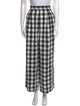 No.6 Plaid Print Wide Leg Pants