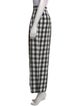 No.6 Plaid Print Wide Leg Pants