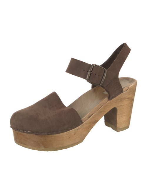 No.6 Nubuck Slingback Pumps