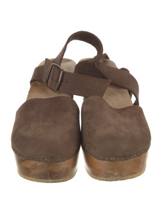 No.6 Nubuck Slingback Pumps